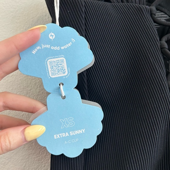 Popflex Boardwalk Bombshell Cheeky One Piece Black Rib - Picture 7 of 7